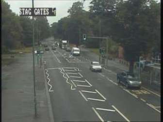 The Avenue (A33) at Stag Gates near The Common.