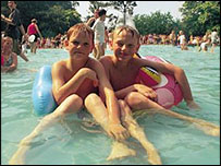 Having fun at Happy Mount Park