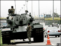 Xe tăng ở Bangkok ngày 25-9-2006