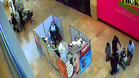 The Sonic Whitening stand at St David's shopping centre, Cardiff