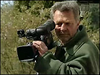 John Keeling with his camera