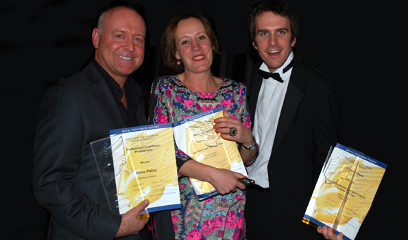 Steve Paton (Cameraman) Maggie Latham (Producer and Matt Bardo (Producer)