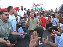 تظاهرکنندگان در شرم الشيخ 