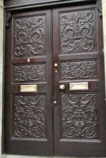 Entrance doors of Enniskillen Town Hall
