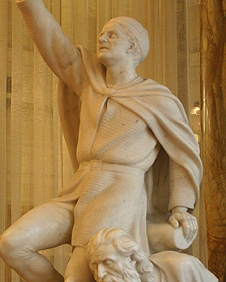 Cerflun marmor o Lywelyn ap Gruffydd