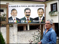 O presidente do PT em Arroio do Padre, Manoel Chagas