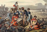 Painting of the aftermath of the Battle of Waterloo