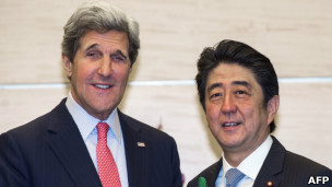 安倍晋三与克里