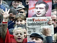 Protesty v Gruzii