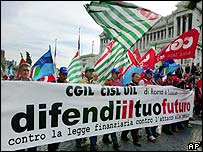 emeklilik reformuna karşı gösteri