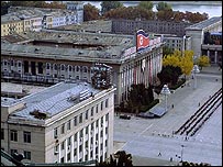 Praça Kim Il-sung na Coreia do Norte