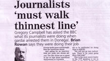 Journalists must walk thinnest line