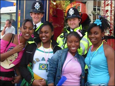 People at Luton International Carnival.