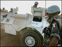 نيروهای فرانسوی سازمان ملل در مرز اسرائيل و لبنان