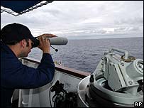 Florida açıklarında bir gözetleme teknesi