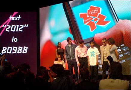 Stars at the logo launch including Seb Coe