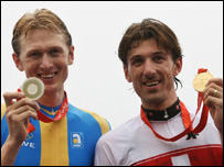 بايسکل چلوونکى د سويټزر لنډ فابيان کانسلارا د سرو زرو مډال او د سويډن ګوسټاو لارسن د سپينو زرو مډال سره 