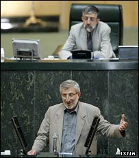 حداد عادل و سعيدی کيا در جلسه مجلس