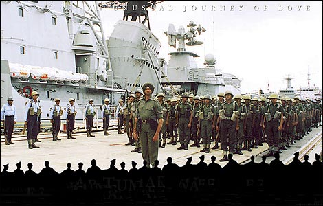 A scene from the film