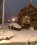 Snow in Birdlip, taken by Steve Cross