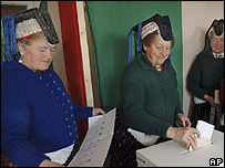Hungary voting