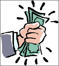 پول های مچاله شده