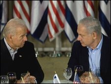 US Vice President Joe Biden and Israeli Prime Minister Benjamin Netanyahu (Image from 09/03/10)