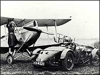 Mildred Bruce, plane and racing car