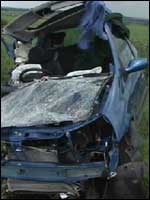 Accident on the A303