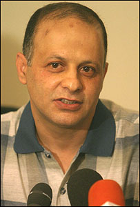 اکبر گنجی در کنفرانس مطبوعاتی پس از مرخصی