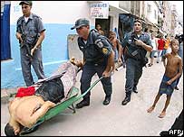 Violência na Favela da Rocinha, no Rio de Janeiro