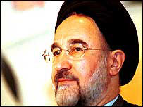 O presidente iraniano Mohammad Khatami