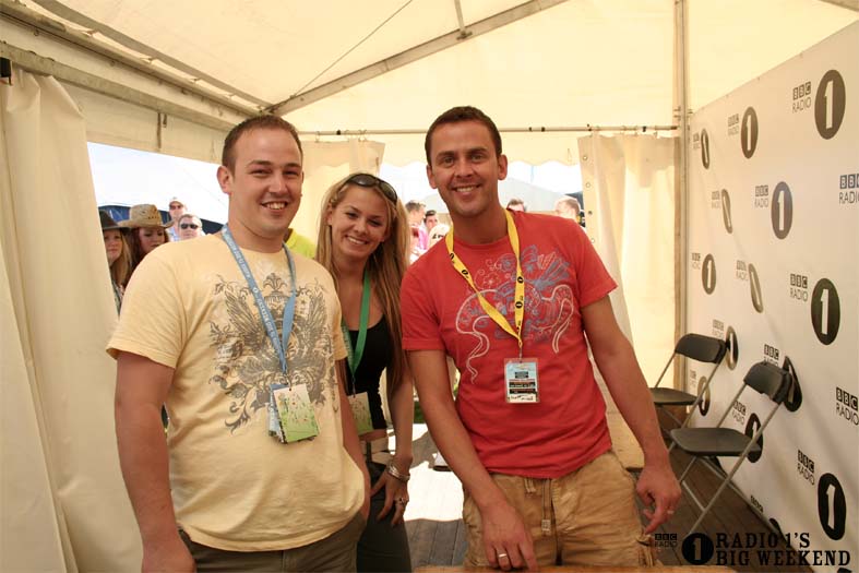 Scott Mills in the signing tent