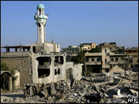Kana'da yıkılan binalar