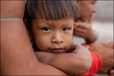 Índio enawenê nawê Foto: Daniel Beltrá, cortesia do Prince’s Rainforests Project e Sony