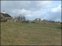 Ruins of the old granstand at Racecourse Common