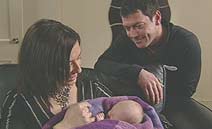 Della and Billy with baby