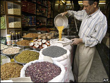 Một cửa hàng lương thực ở Ấn Độ