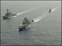 Tập trận giữa Ấn Độ, Hoa Kỳ, Nhật Bản và Úc tháng 9/2007