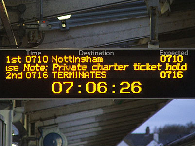 Train information screen