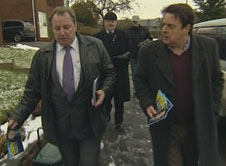 BNP Leader Nick Griffin and BNP candidate Derek Adams