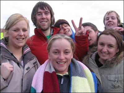 Group of people in the queue 