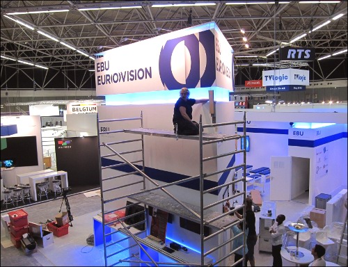 Setting up the reciever kit at IBC