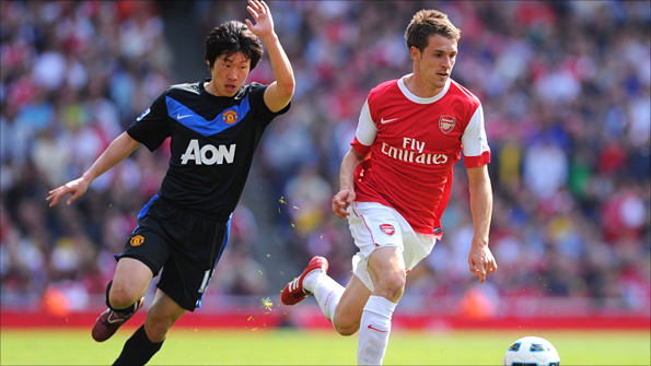 Park Ji-Sung and United team-mates struggled to contain Arsenal's midfield