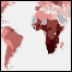 Mapa da incidência do HIV