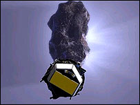 سفينه مادر در نزديکی ستاره دنباله دار