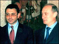 Simon Kukes e Vladimir Putin