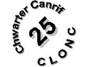 Logo Clonc yn 25 oed