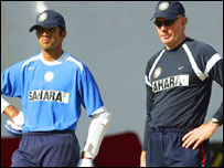 राहुल द्रविड़ और ग्रेग चैपल