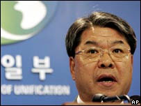 O ministro sul-coreano de Unificação, Lee Jae-joung